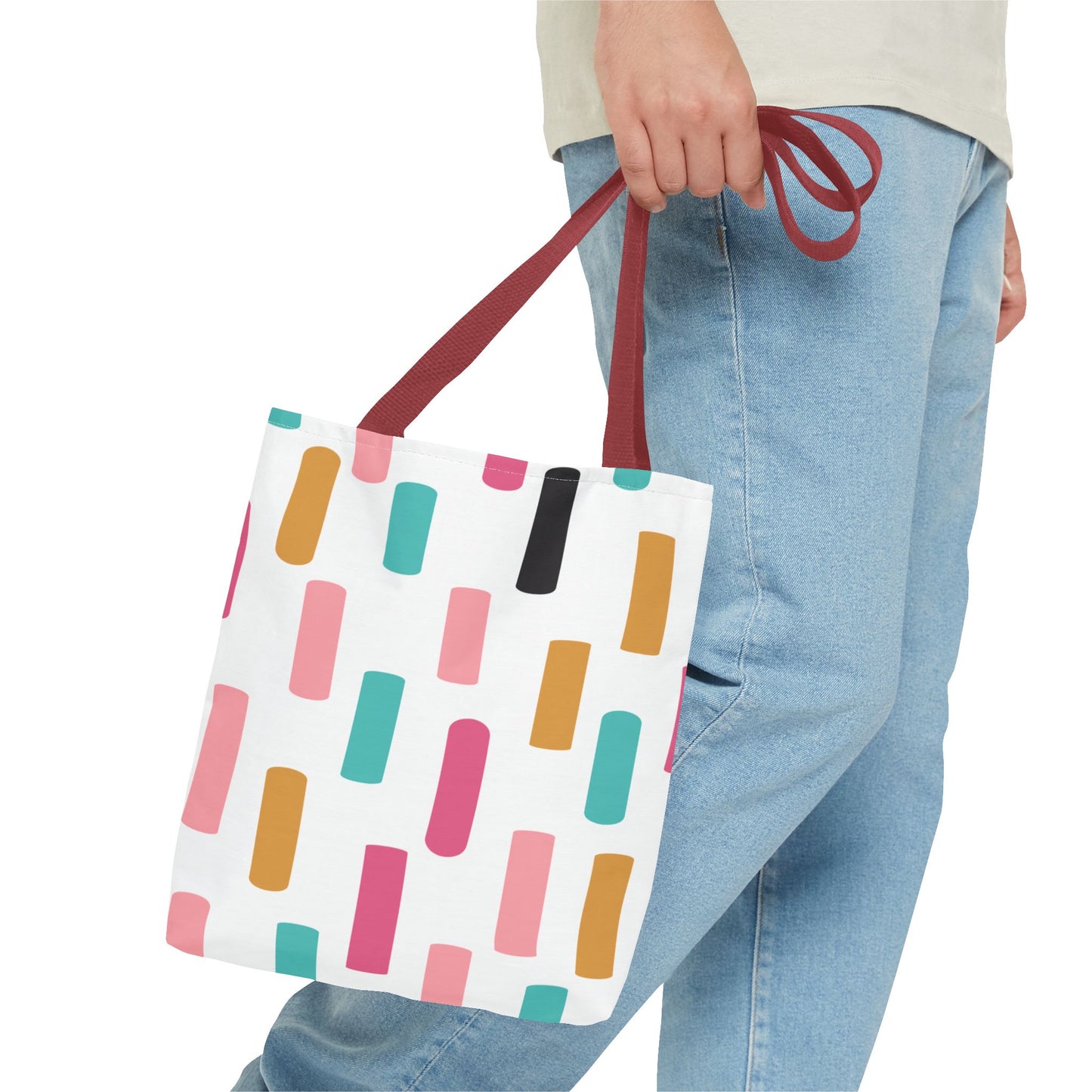 Color Block Confetti Tote Bag