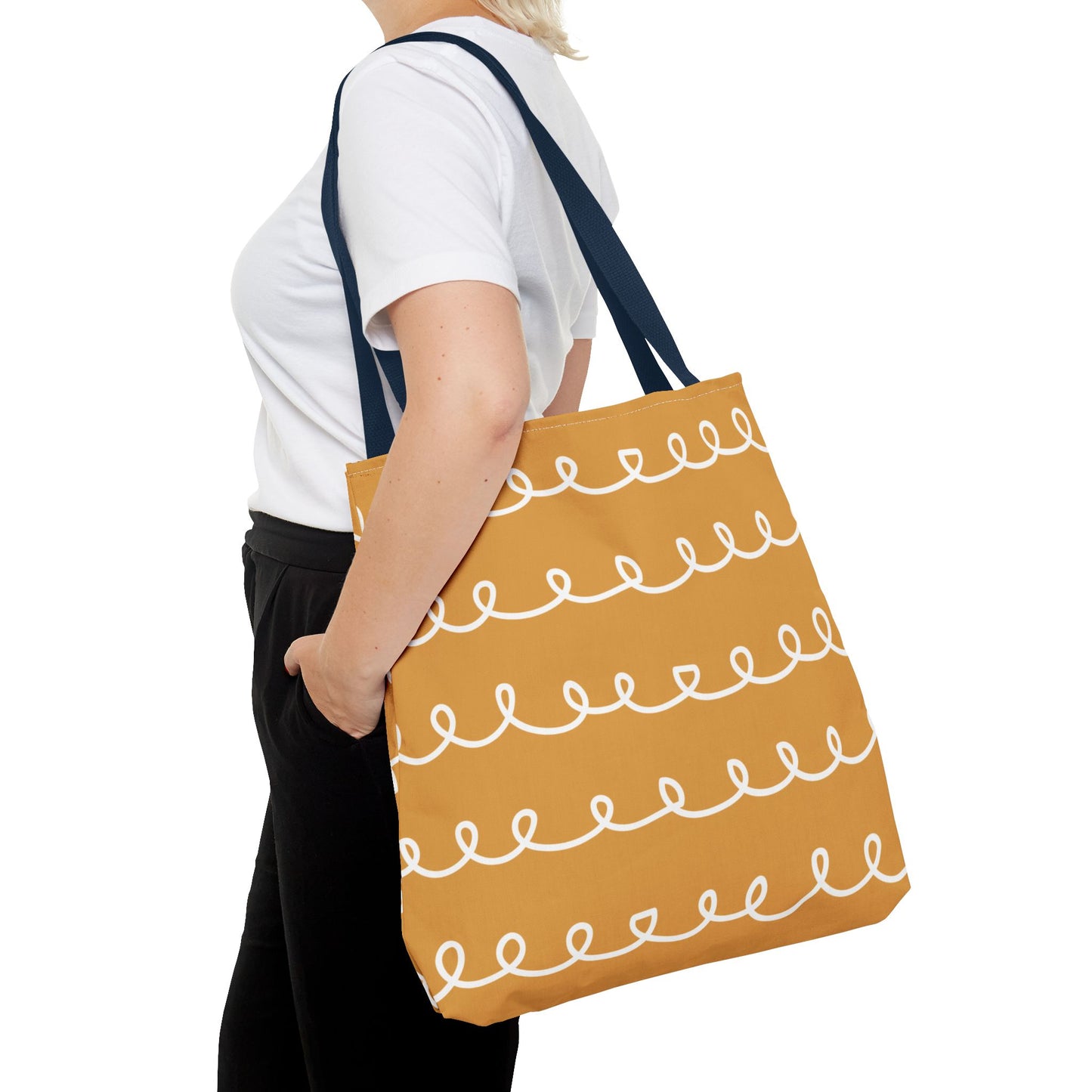 Golden Swirl Tote Bag