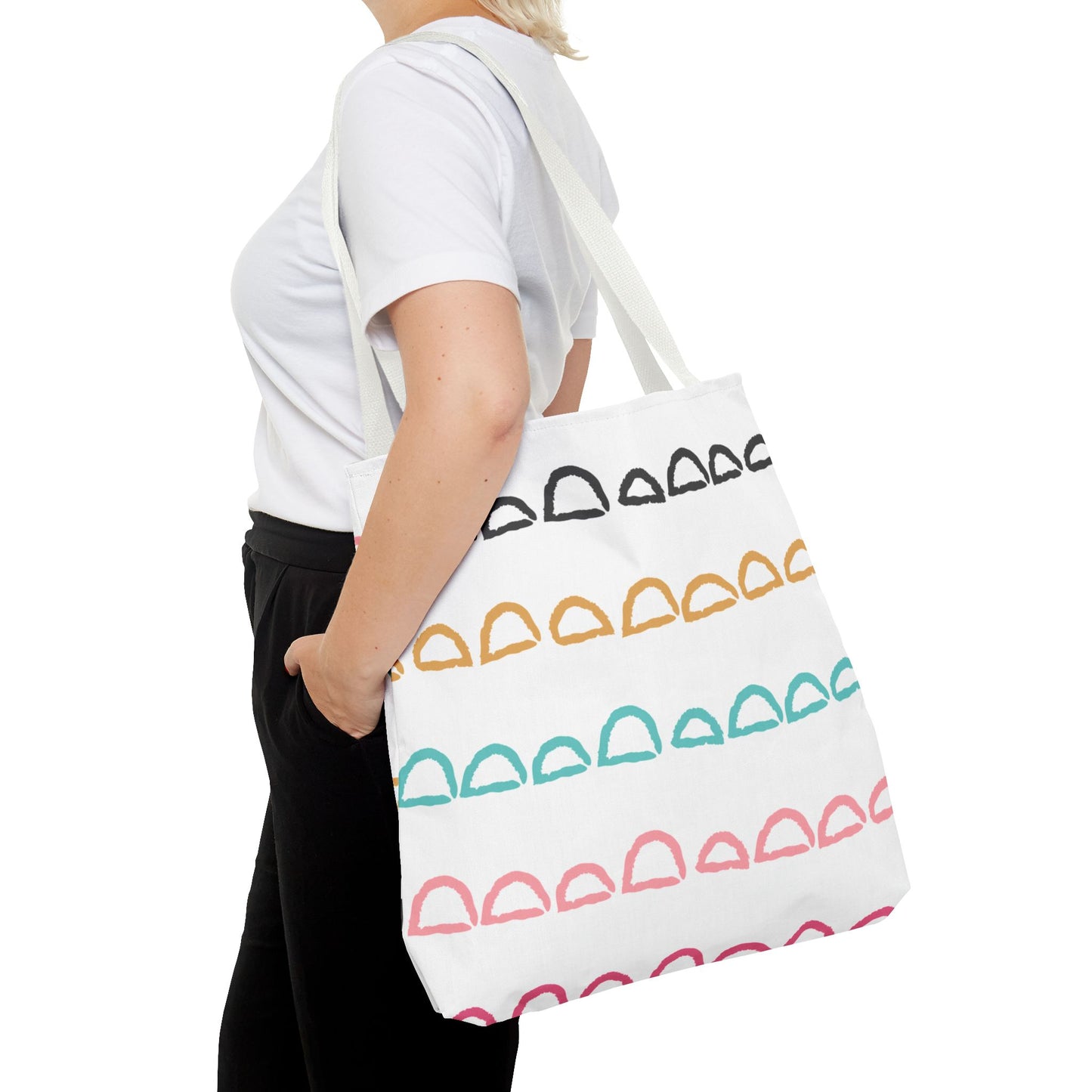 Rainbow Arch Stripes Tote Bag