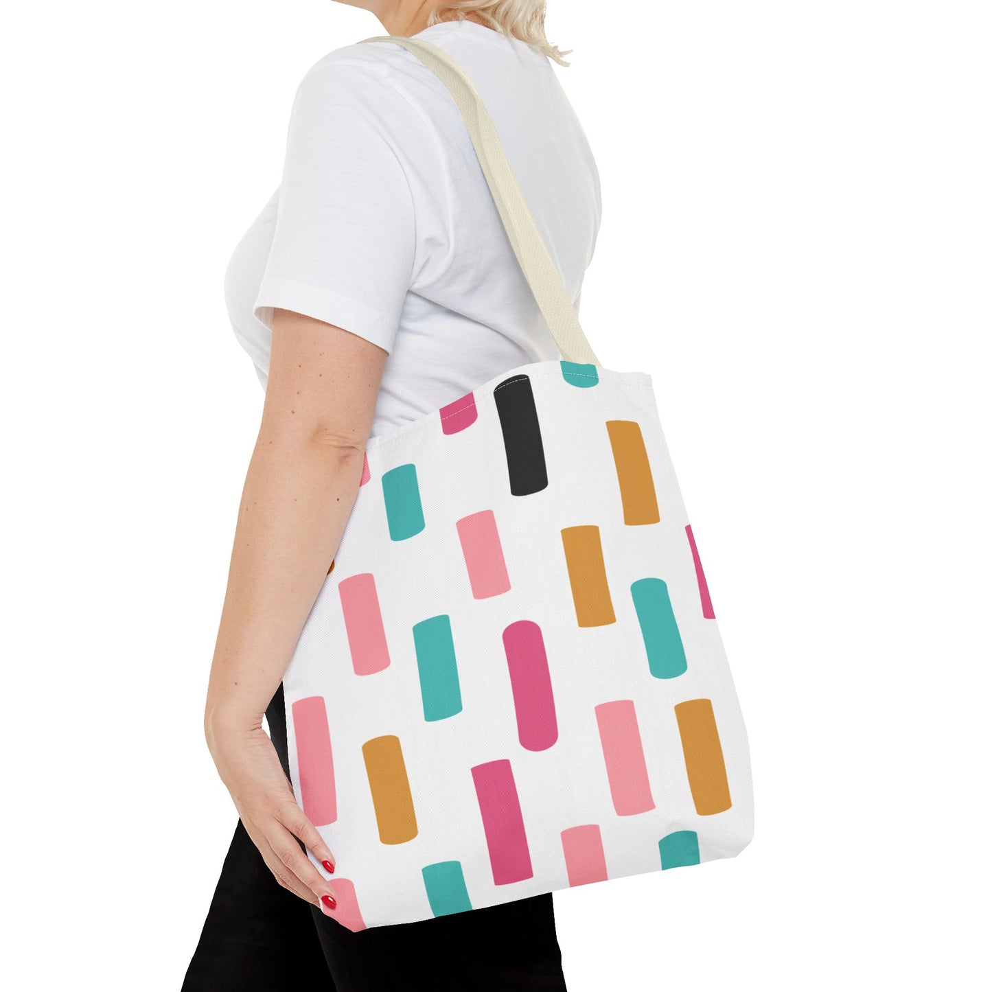 Color Block Confetti Tote Bag