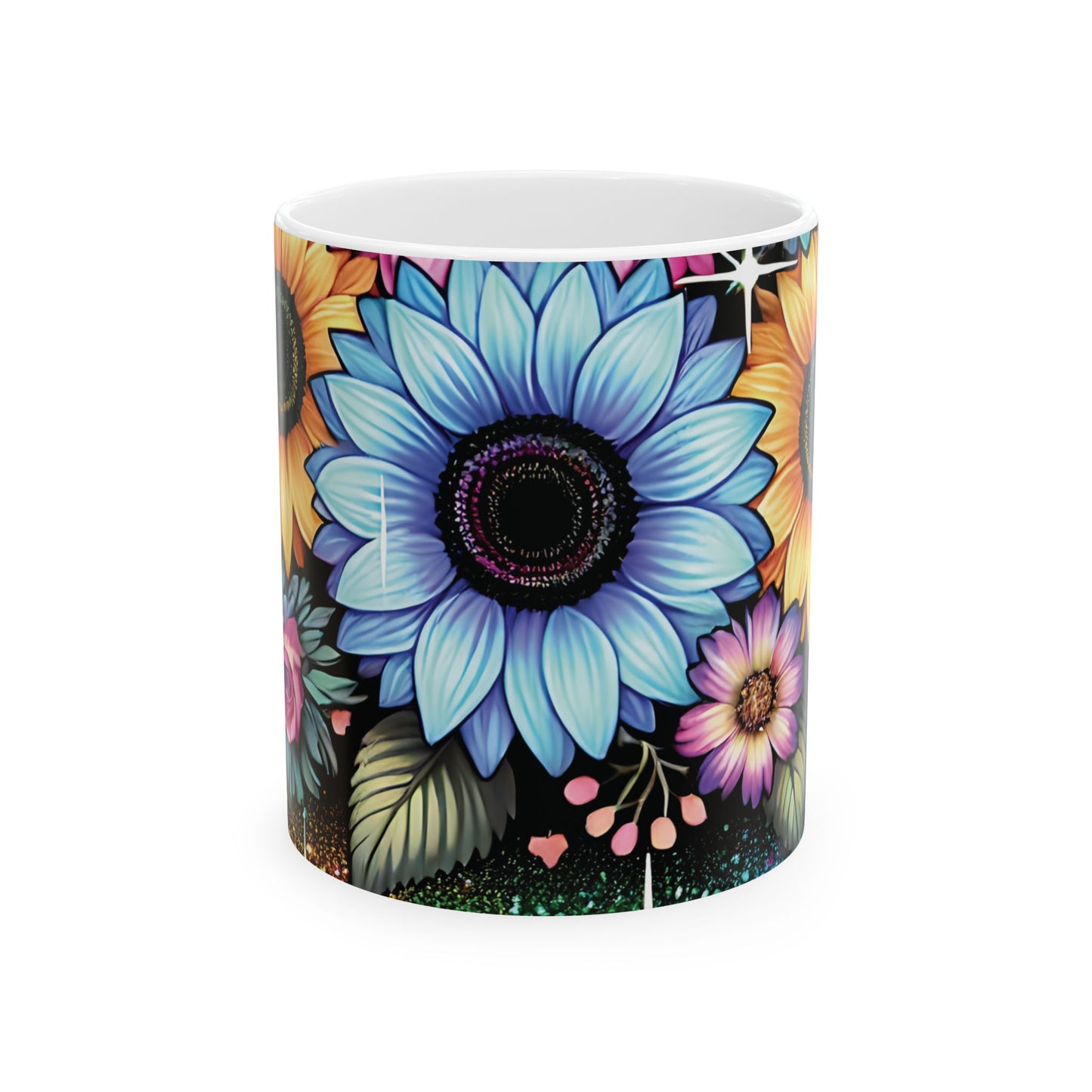 Vibrant Bloom Ceramic Mug