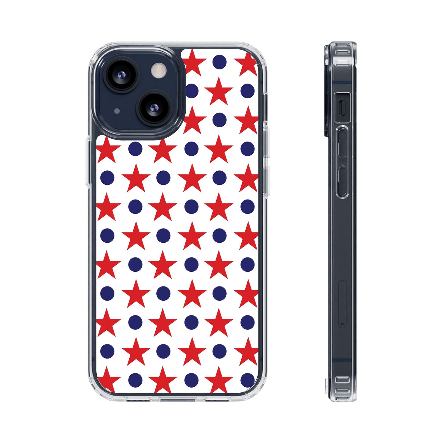 Patriotic Stars and Dots Phone Case