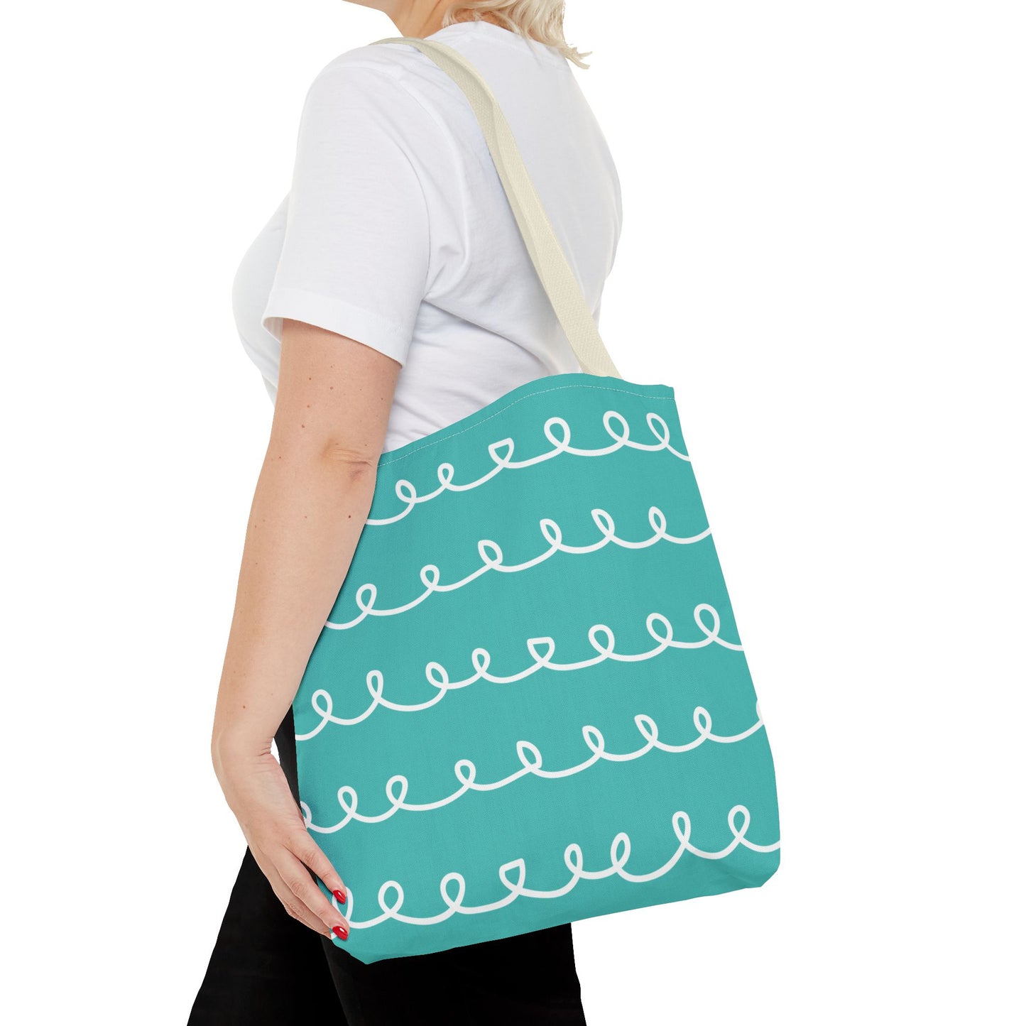 Turquoise Swirl Tote Bag