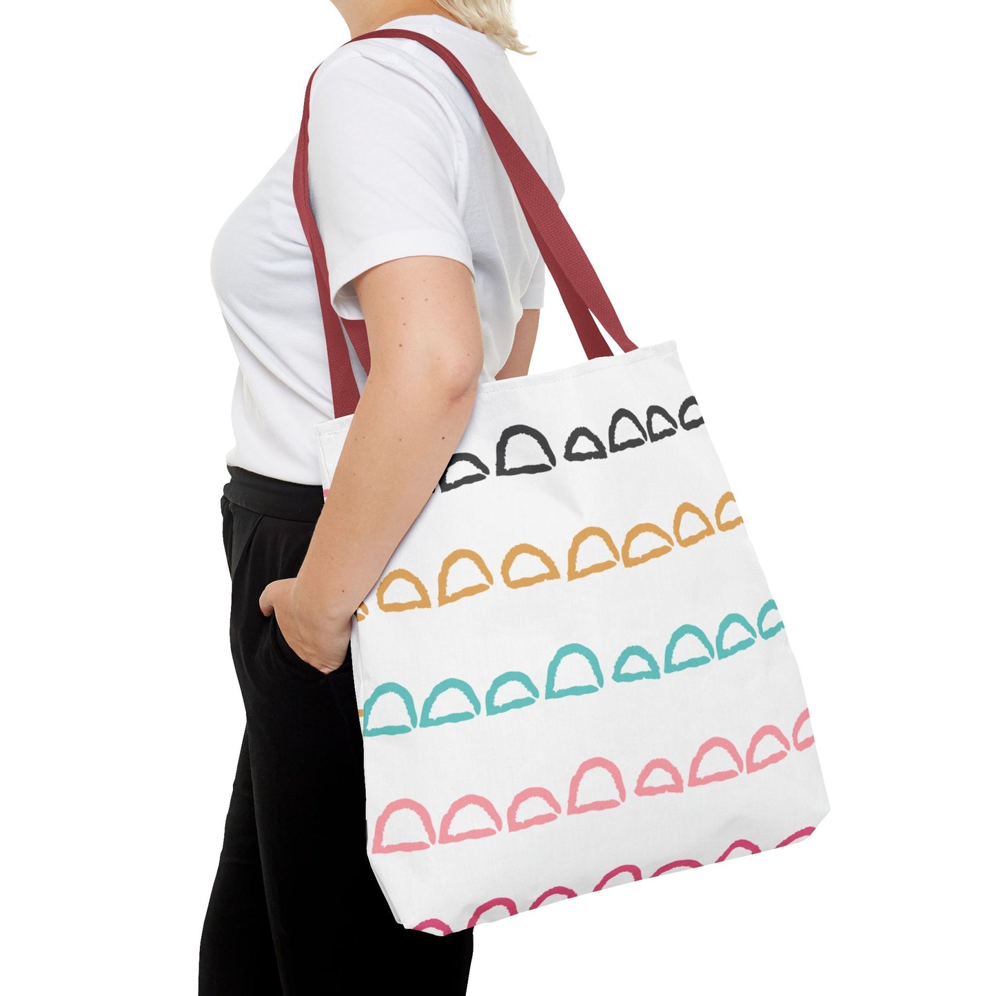 Rainbow Arch Stripes Tote Bag