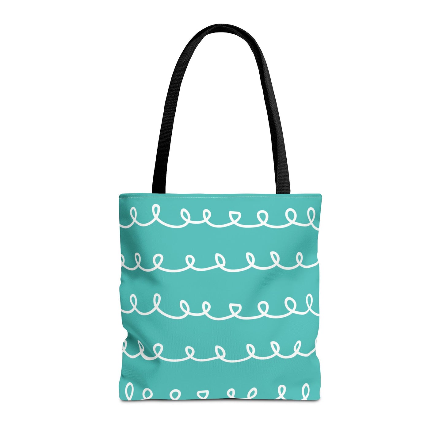 Turquoise Swirl Tote Bag