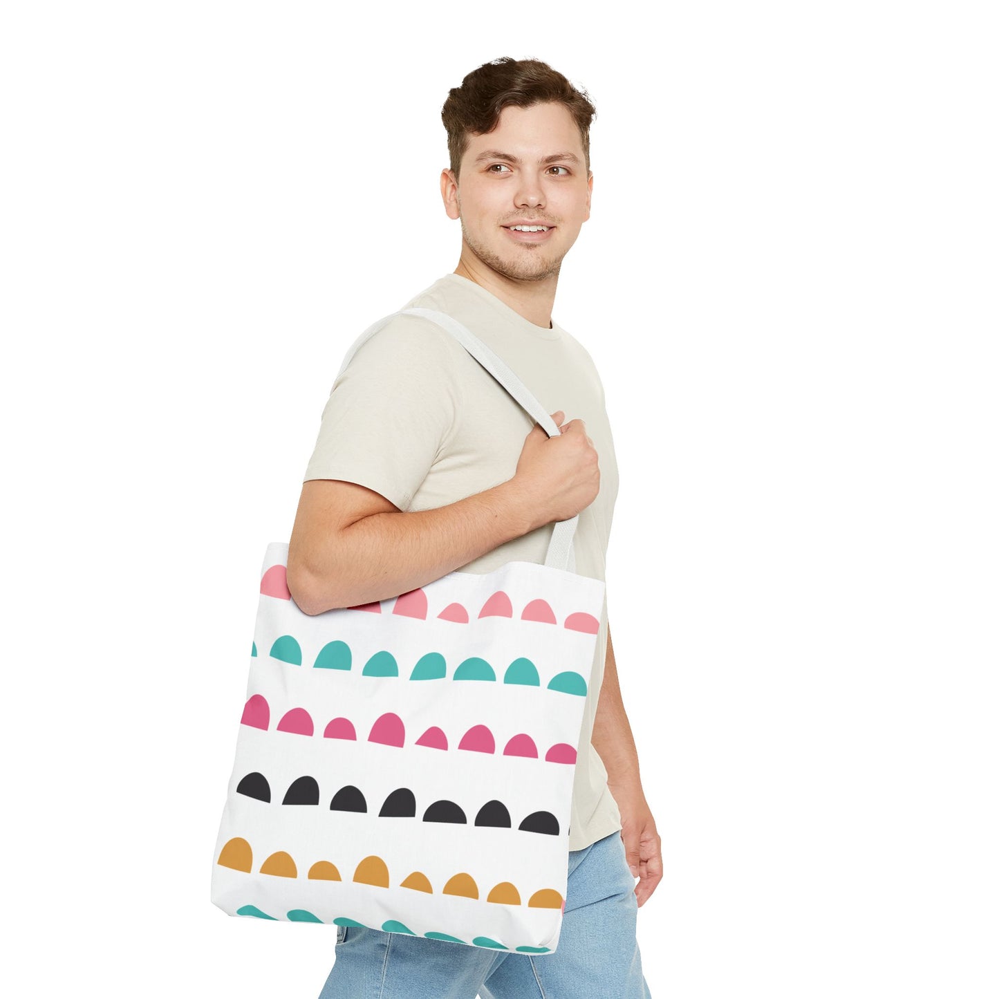 Colorful Arched Dots Tote Bag