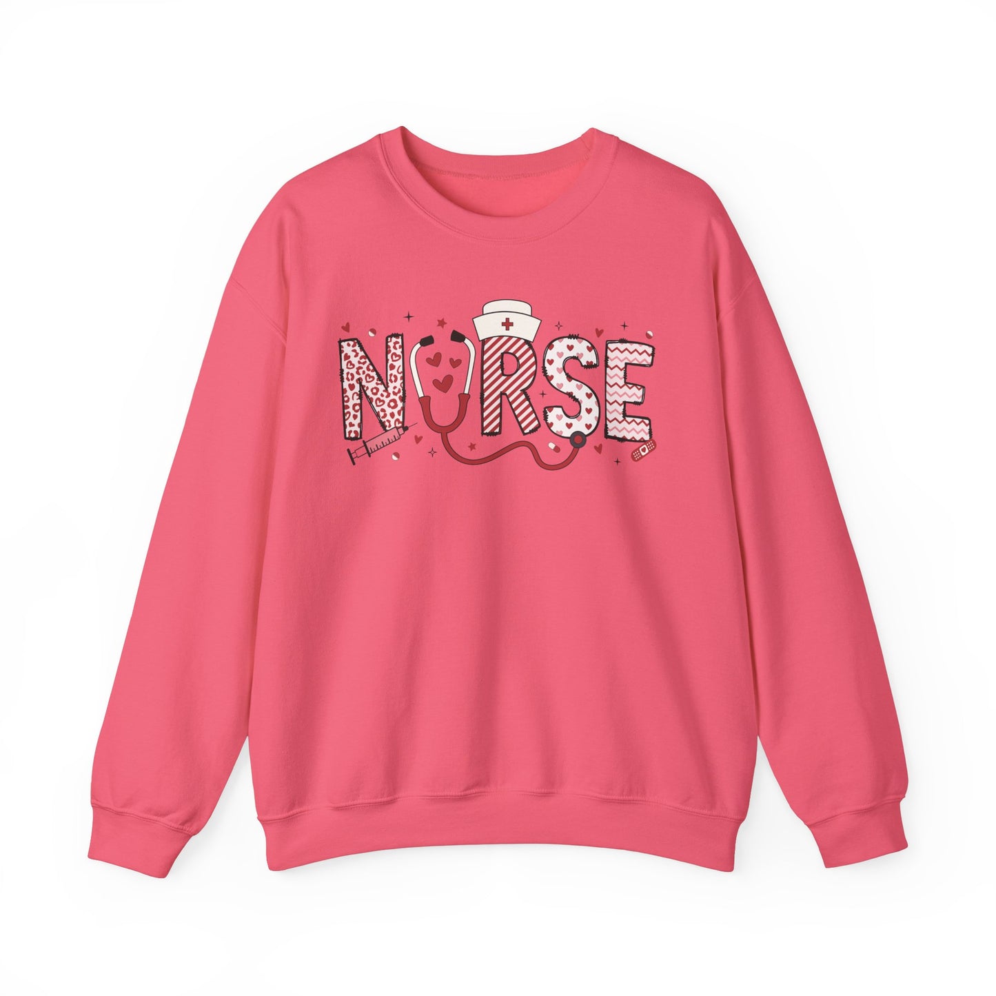 Nurse Valentine Doodle Crewneck