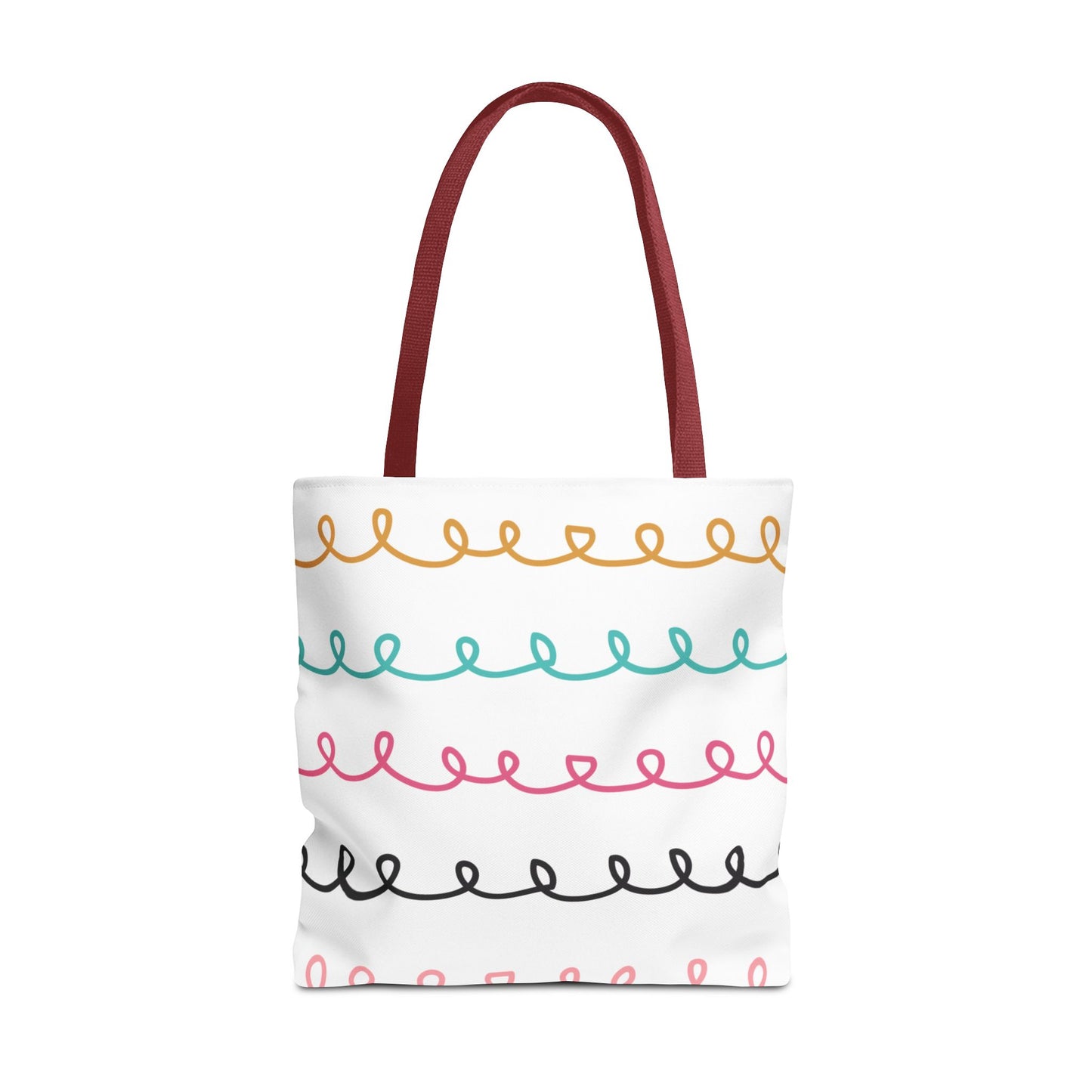 Colorful Swirl Stripe Tote Bag