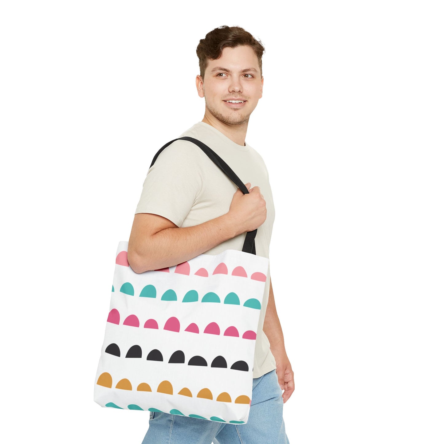 Colorful Arched Dots Tote Bag