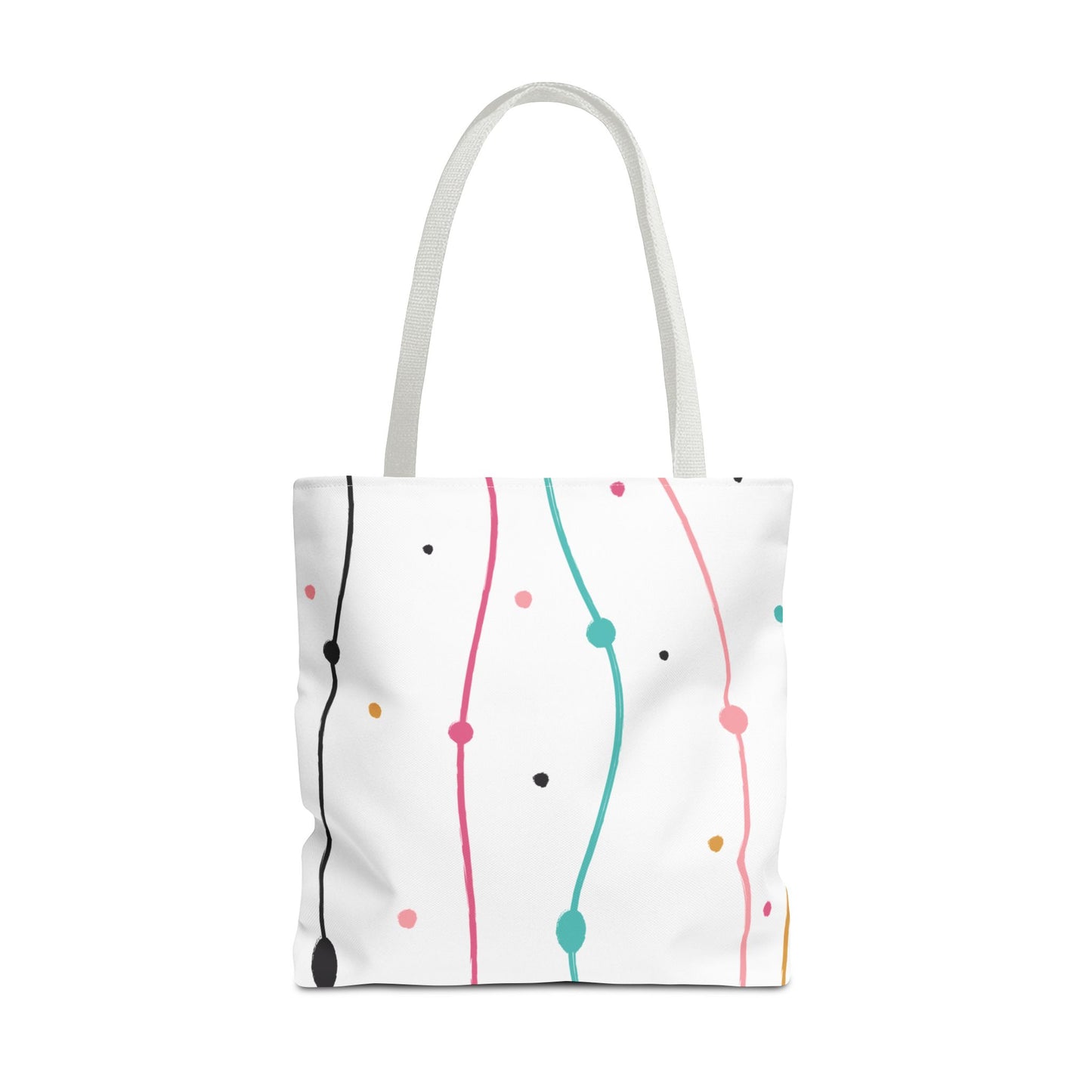 Abstract Lines Dots Tote Bag