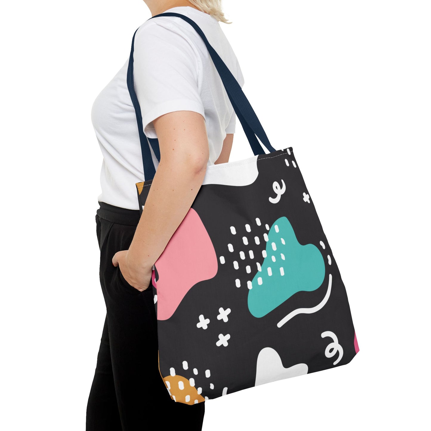 Modern Abstract Shapes Tote Bag