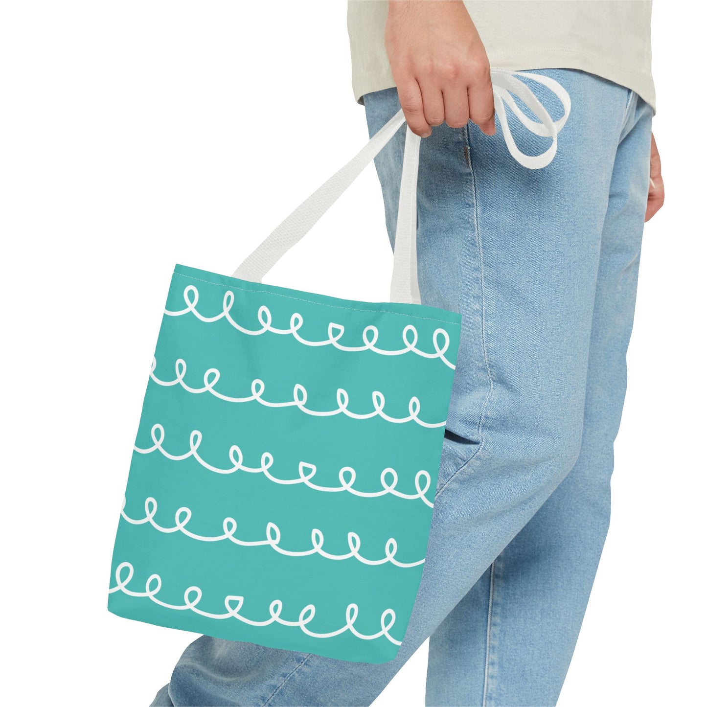 Turquoise Swirl Tote Bag