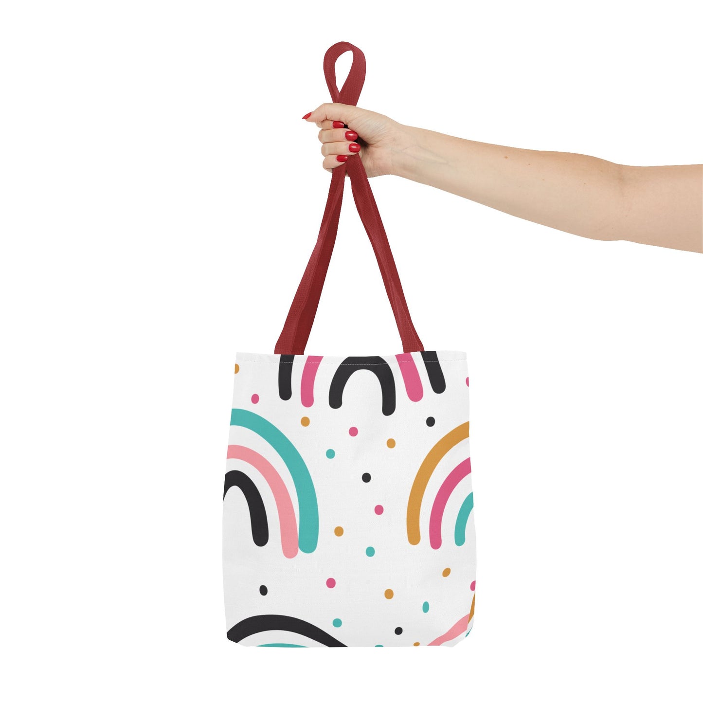 Rainbow Dots Tote Bag