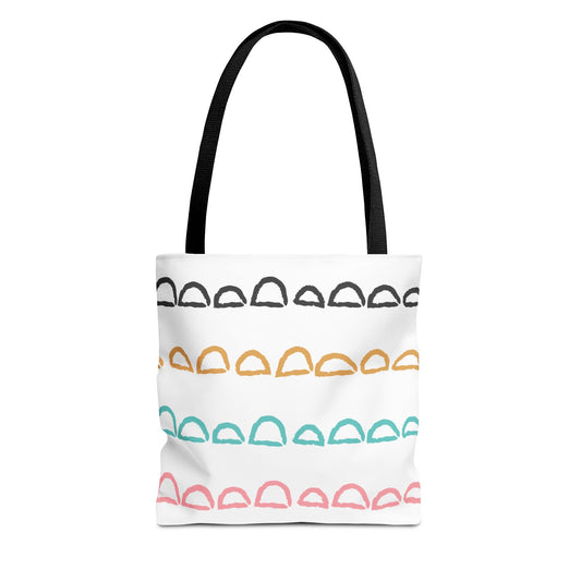 Rainbow Arch Stripes Tote Bag