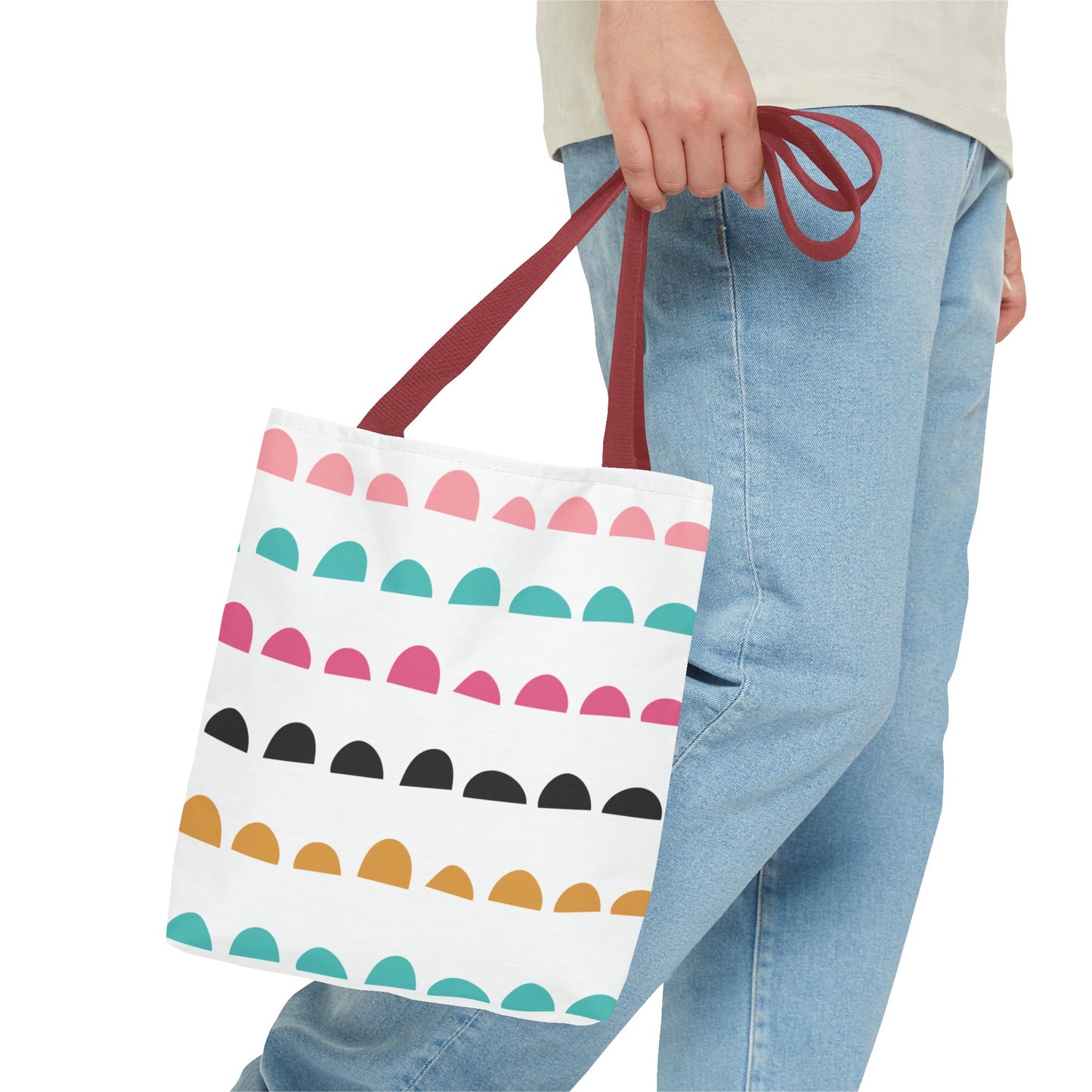 Colorful Arched Dots Tote Bag