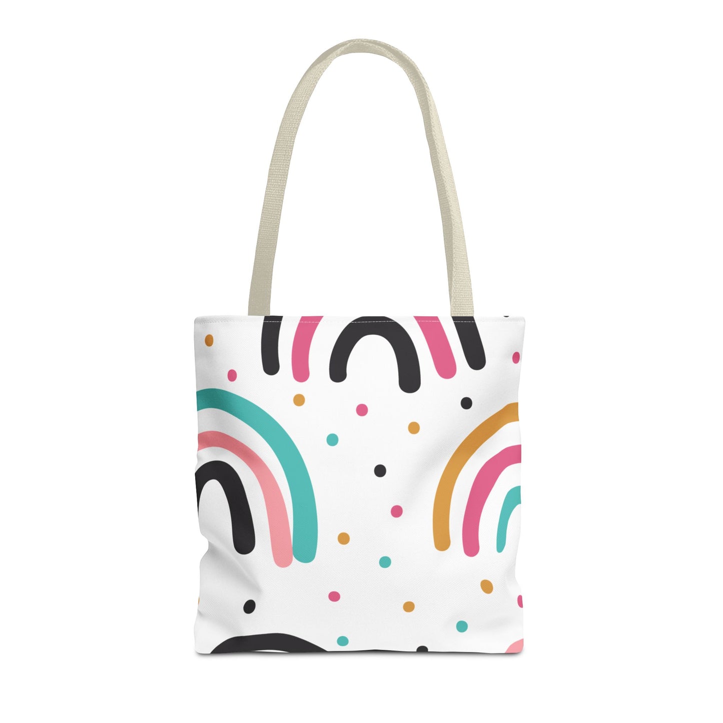 Rainbow Dots Tote Bag