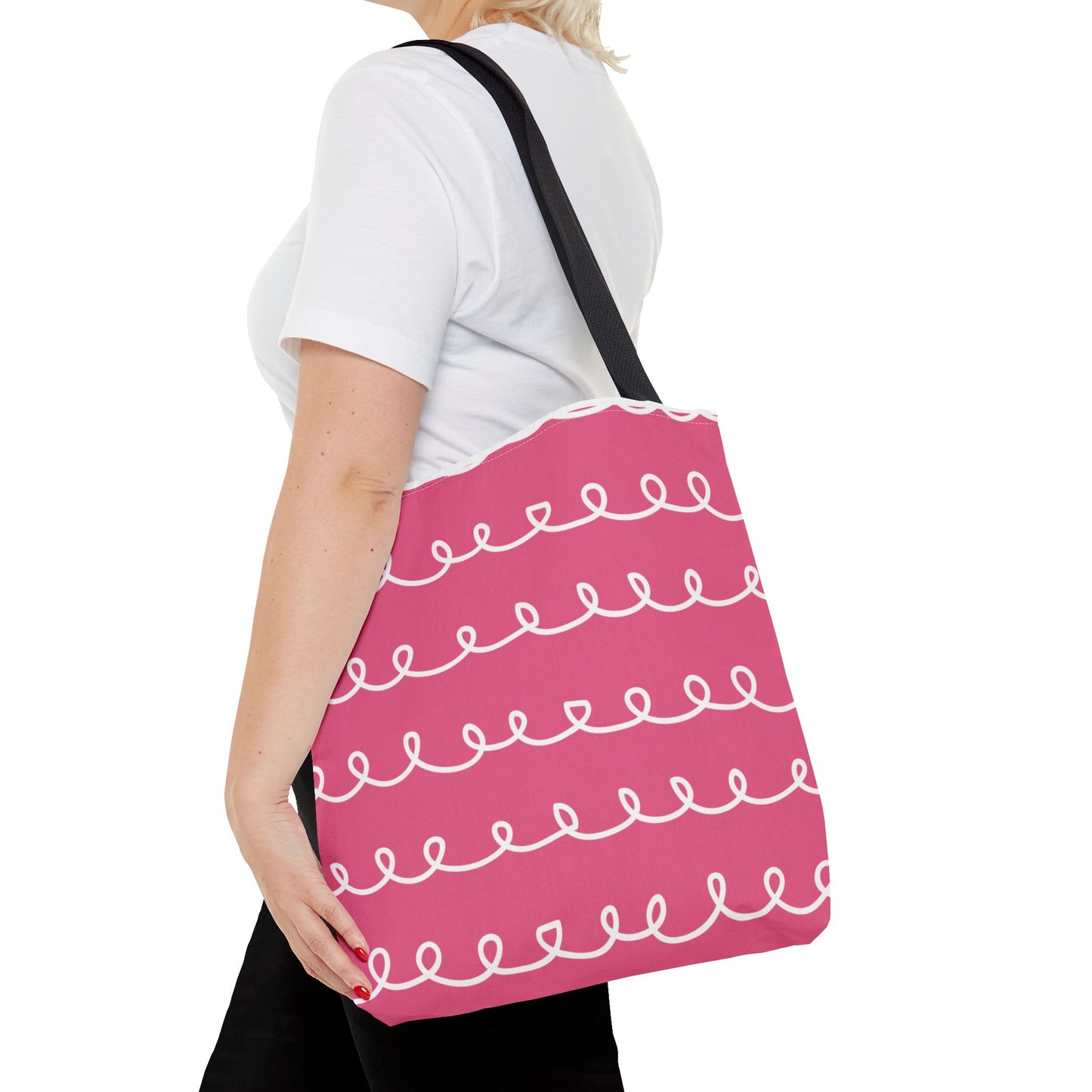 Pink Swirl Tote Bag