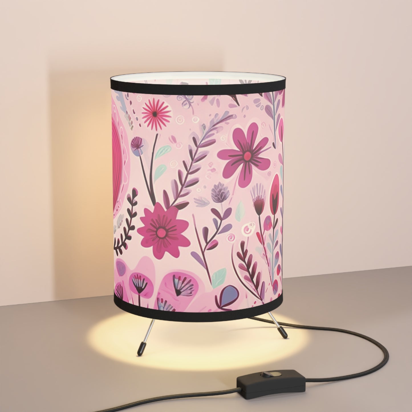 Romantic Blooms Tripod Lamp