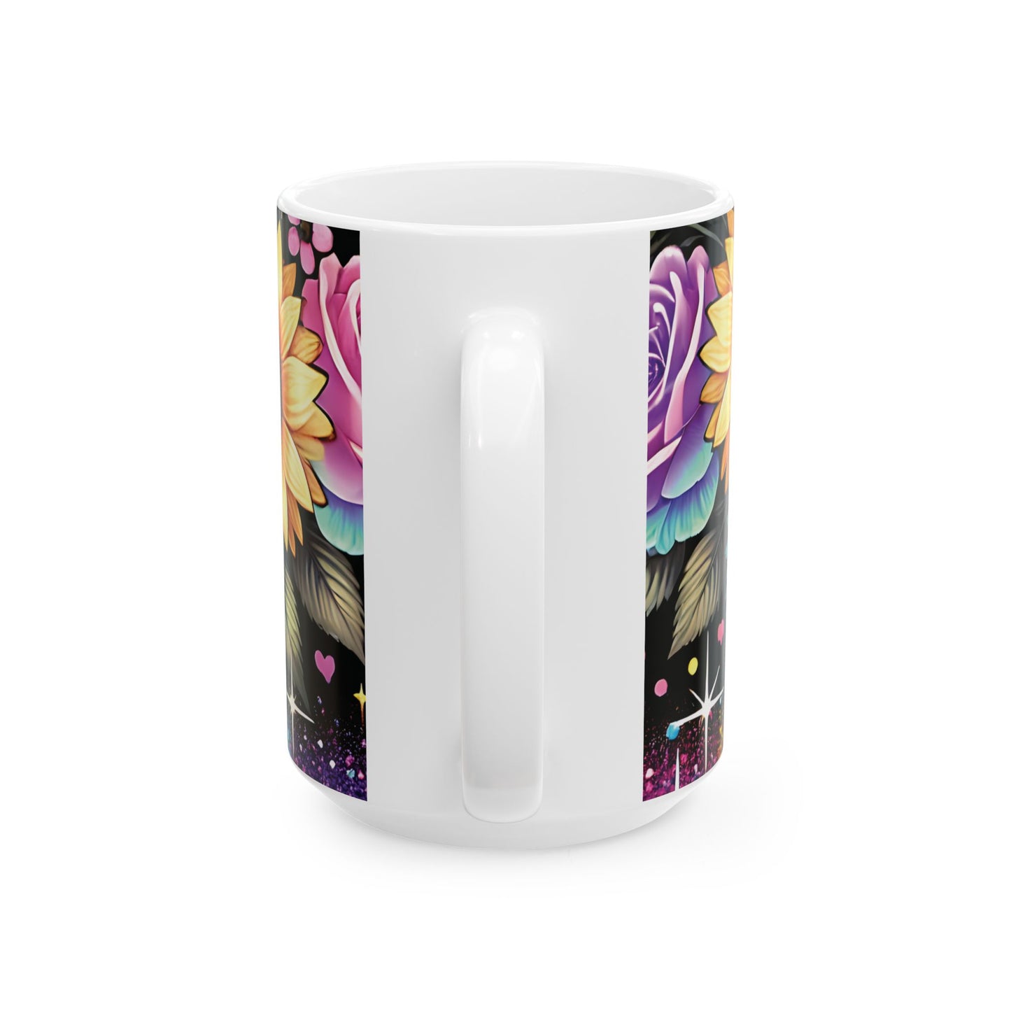 Vibrant Bloom Ceramic Mug