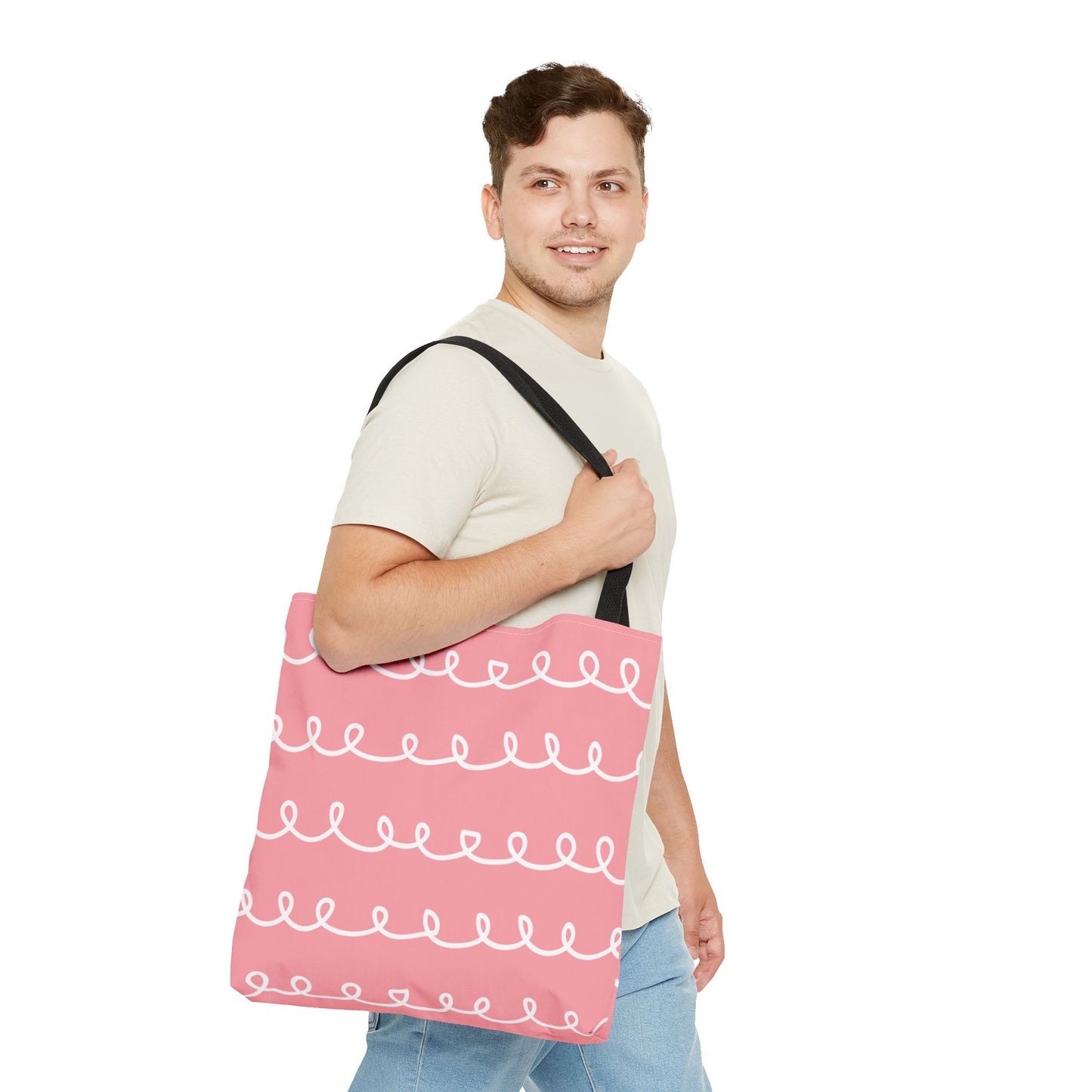 Pink Swirl Delight Tote Bag