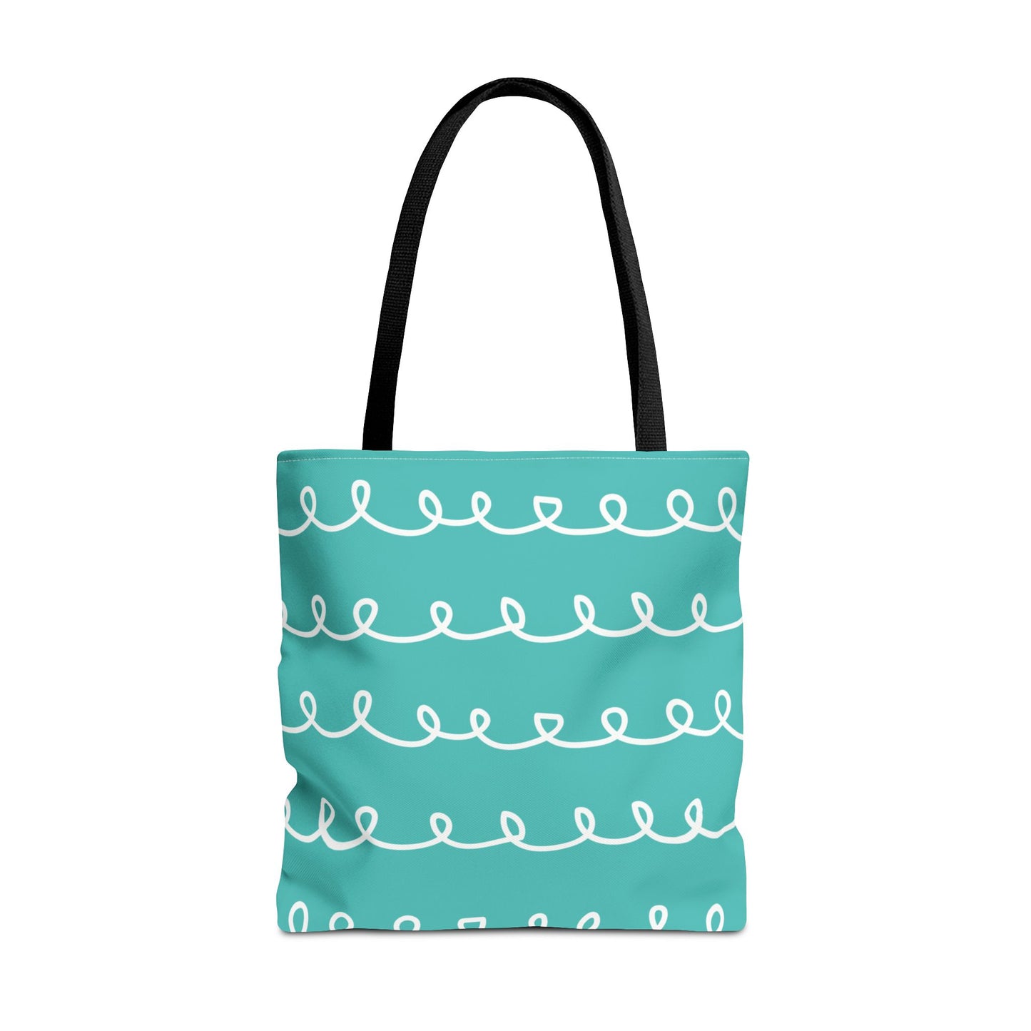 Turquoise Swirl Tote Bag