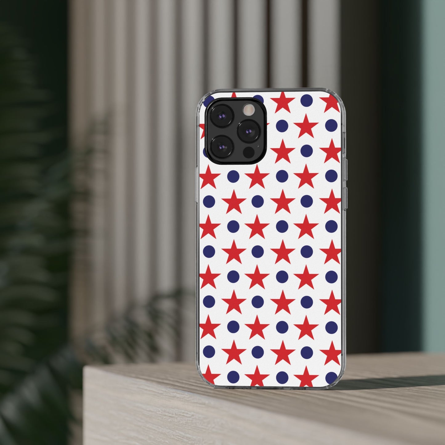 Patriotic Stars and Dots Phone Case