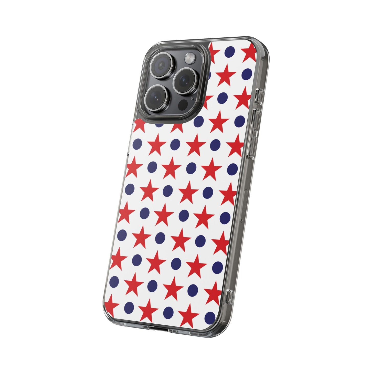 Patriotic Stars and Dots Phone Case