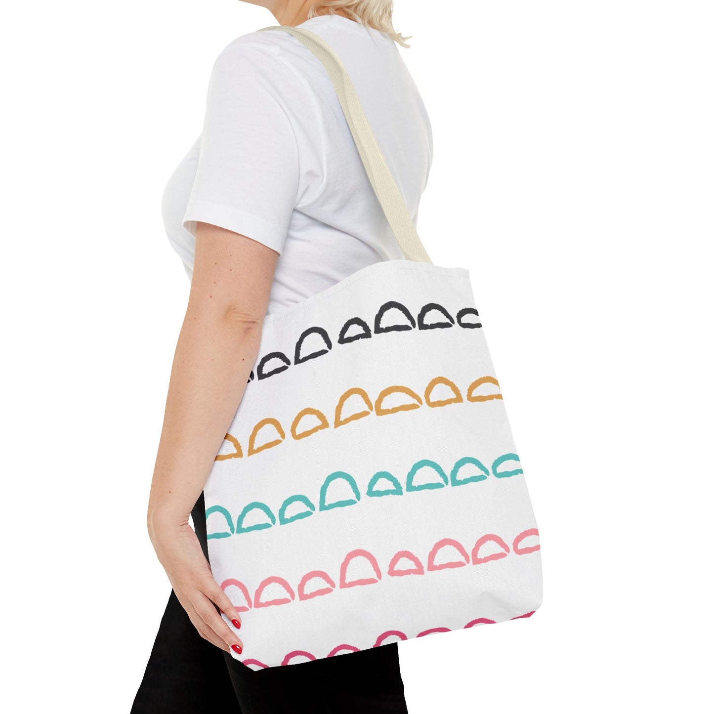 Rainbow Arch Stripes Tote Bag