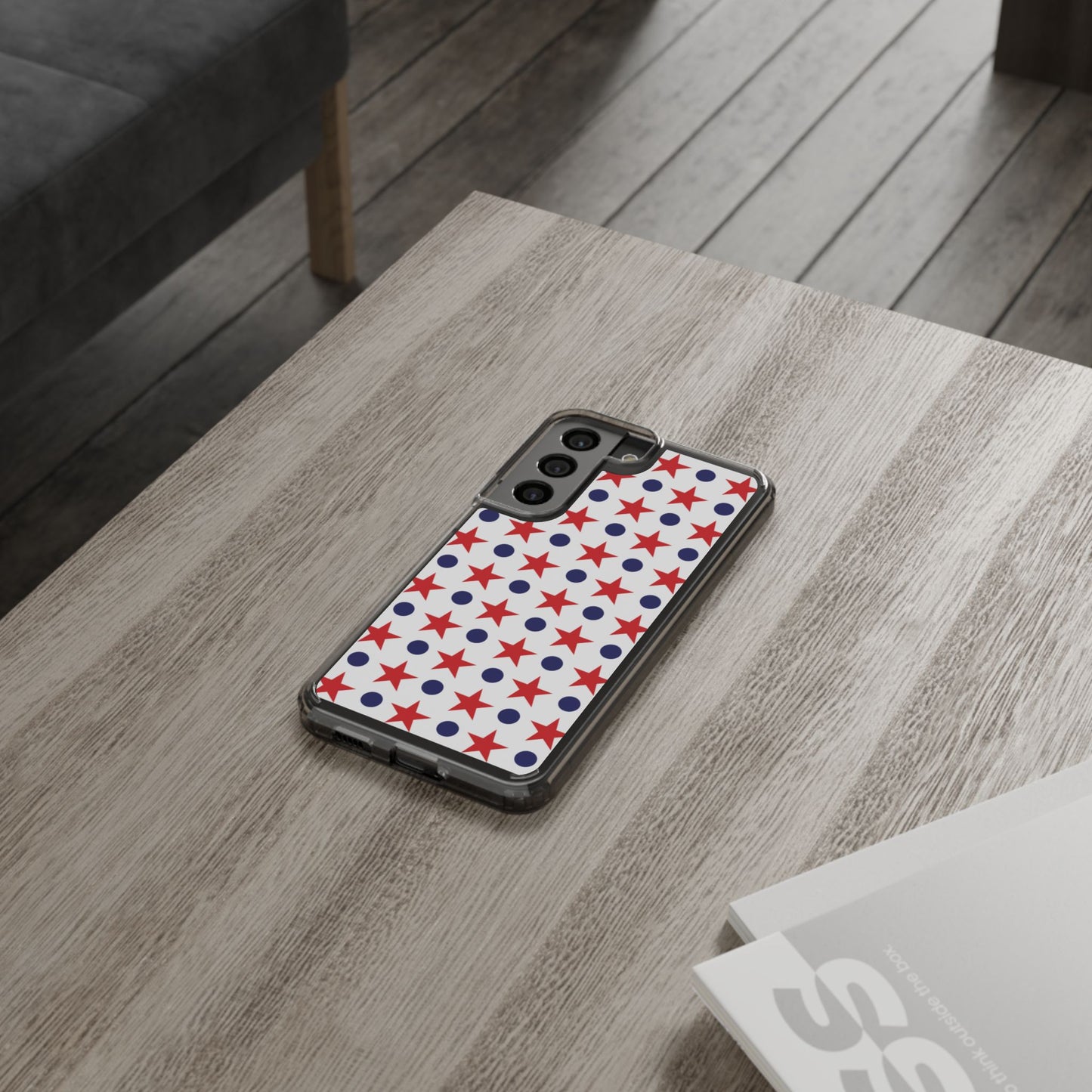 Patriotic Stars and Dots Phone Case