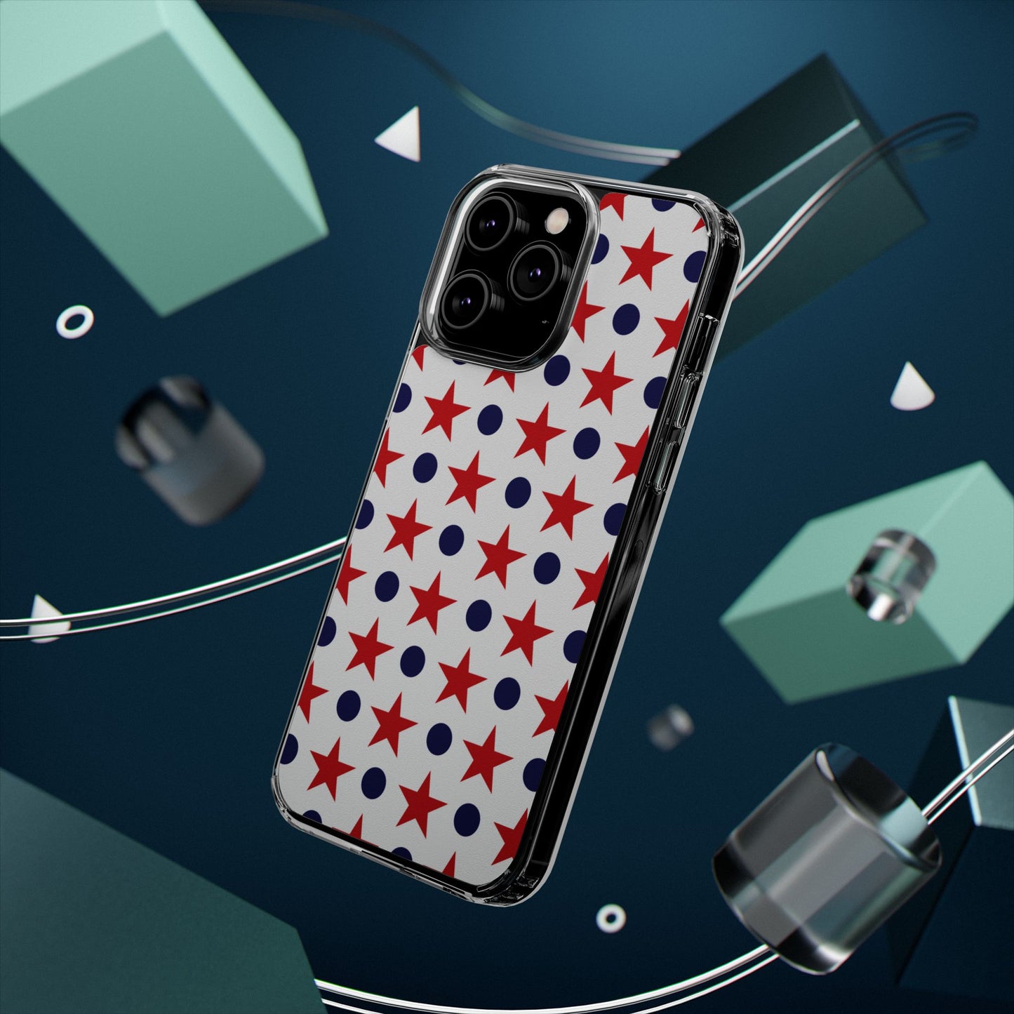 Patriotic Stars and Dots Phone Case