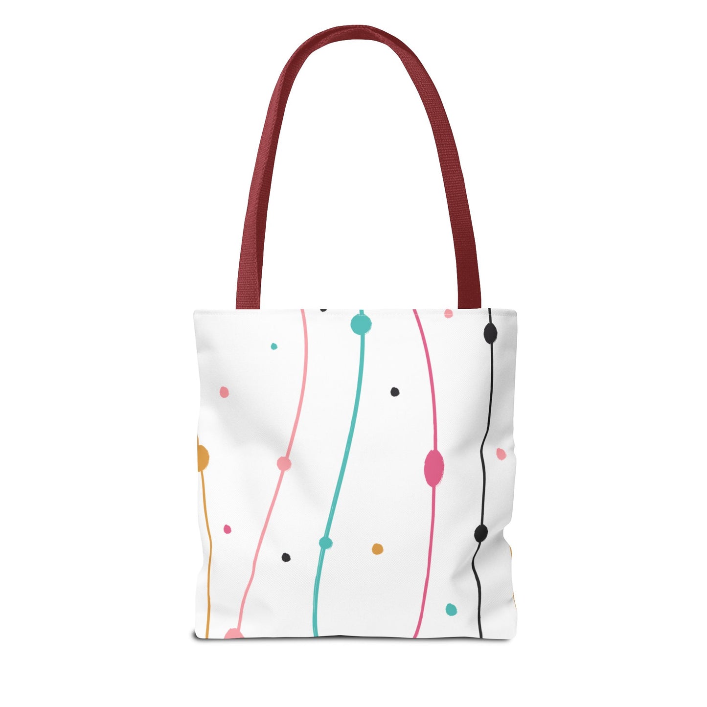 Abstract Lines Dots Tote Bag