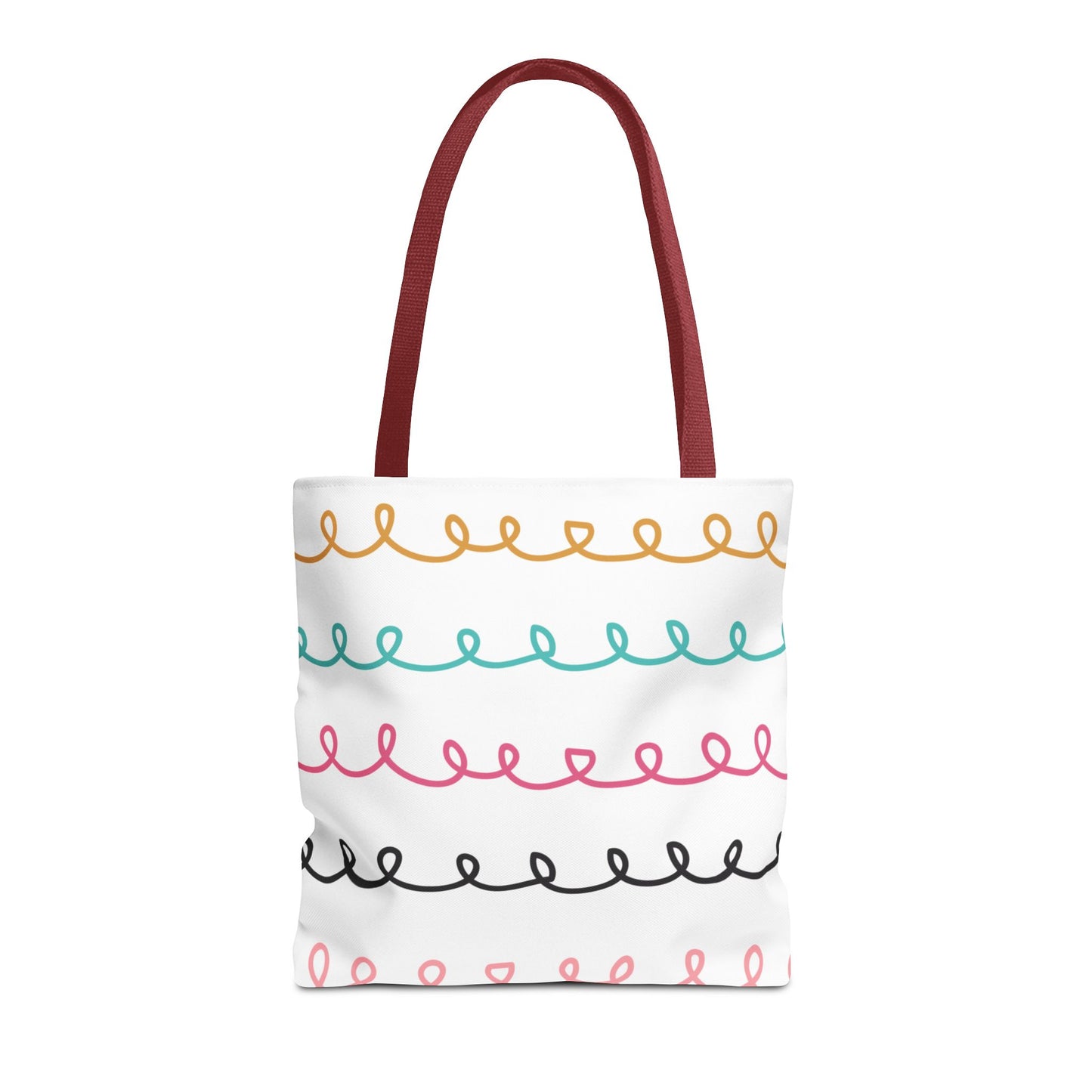 Colorful Swirl Stripe Tote Bag