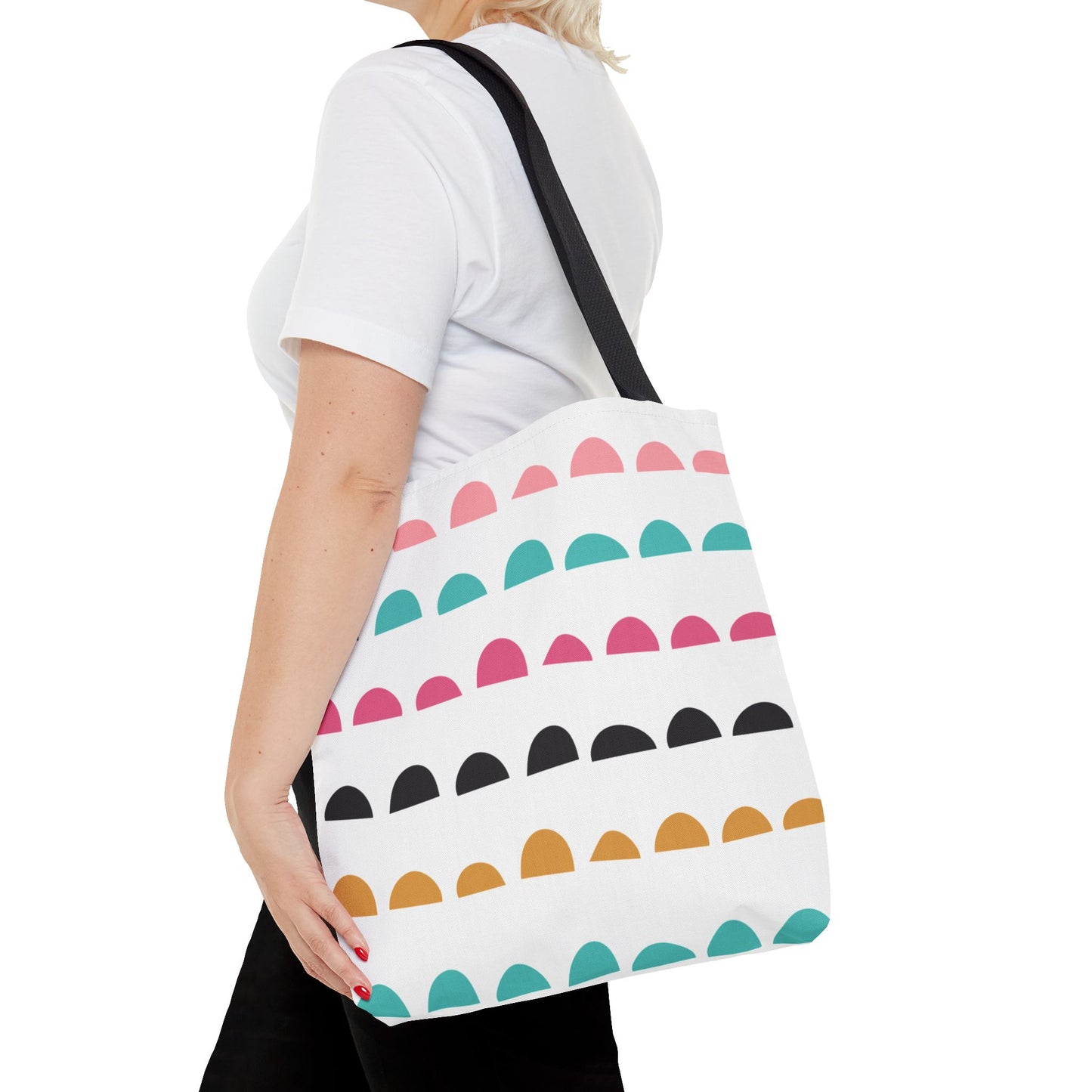 Colorful Arched Dots Tote Bag