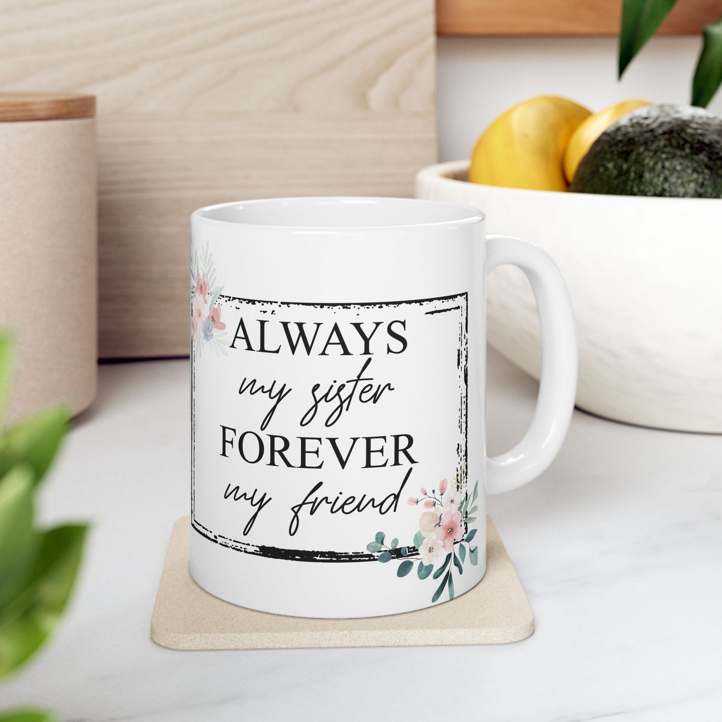 Floral Elegance Ceramic Mug