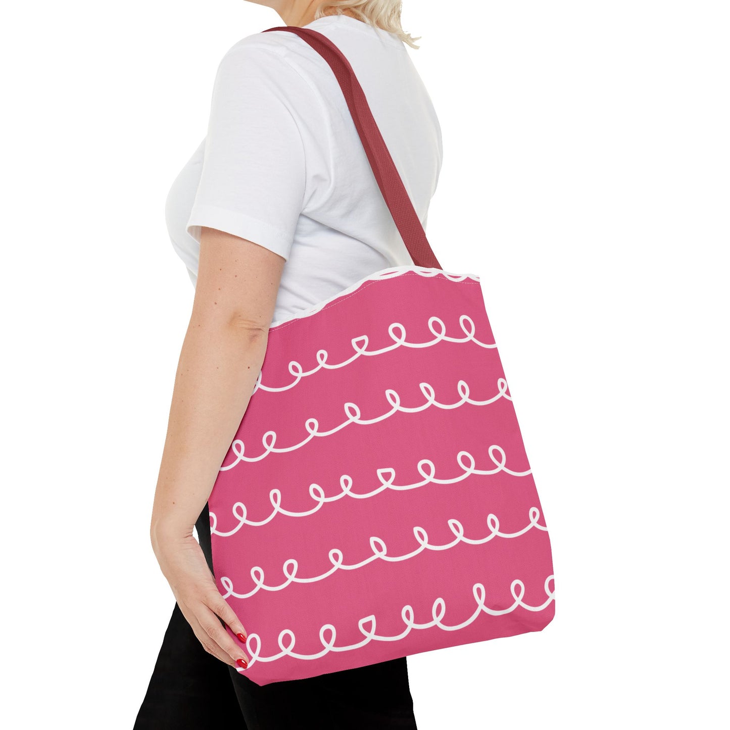 Pink Swirl Tote Bag