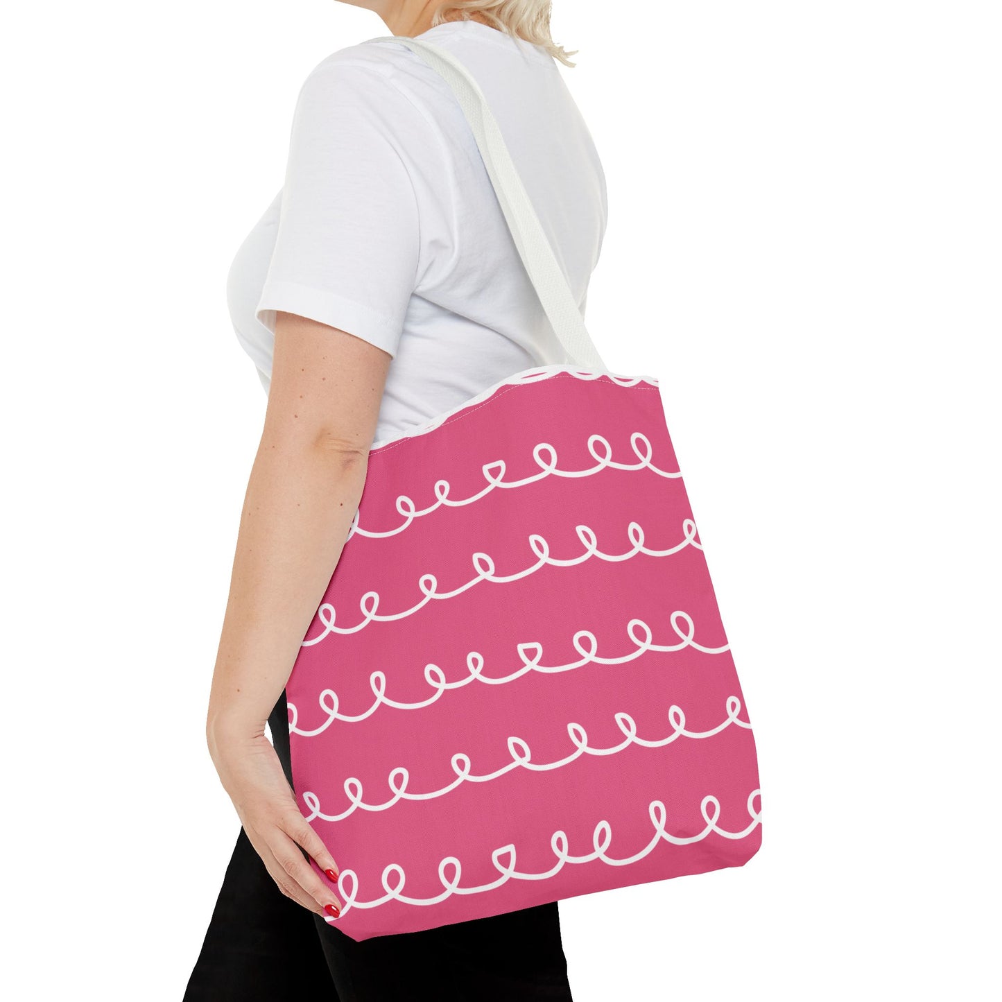 Pink Swirl Tote Bag