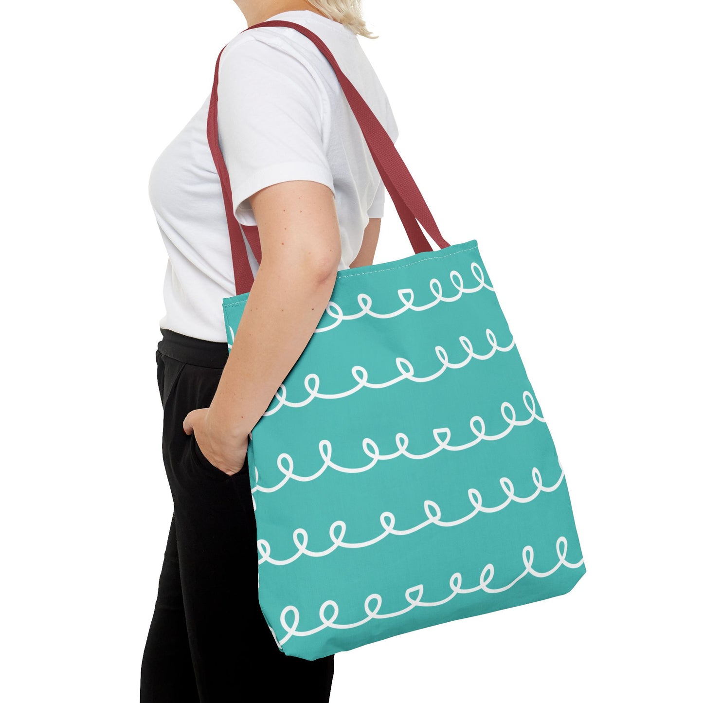 Turquoise Swirl Tote Bag