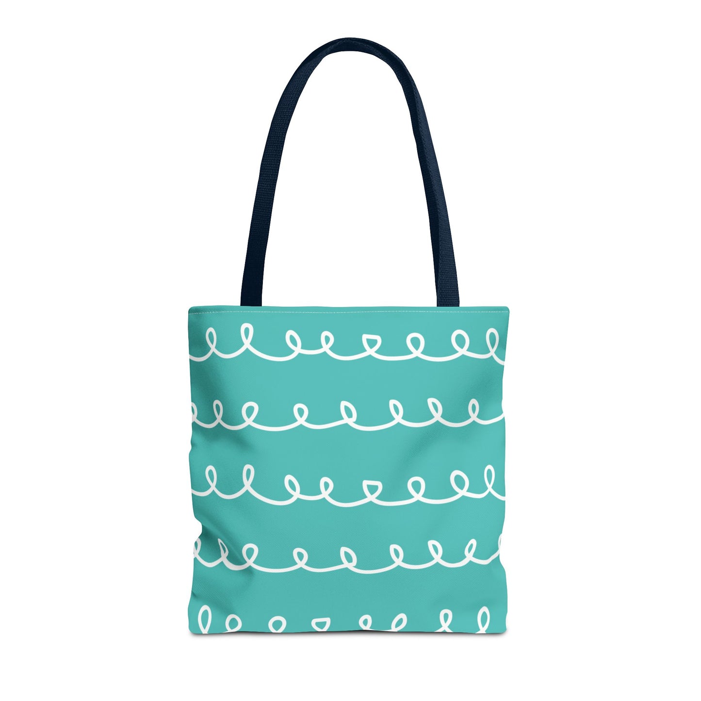 Turquoise Swirl Tote Bag