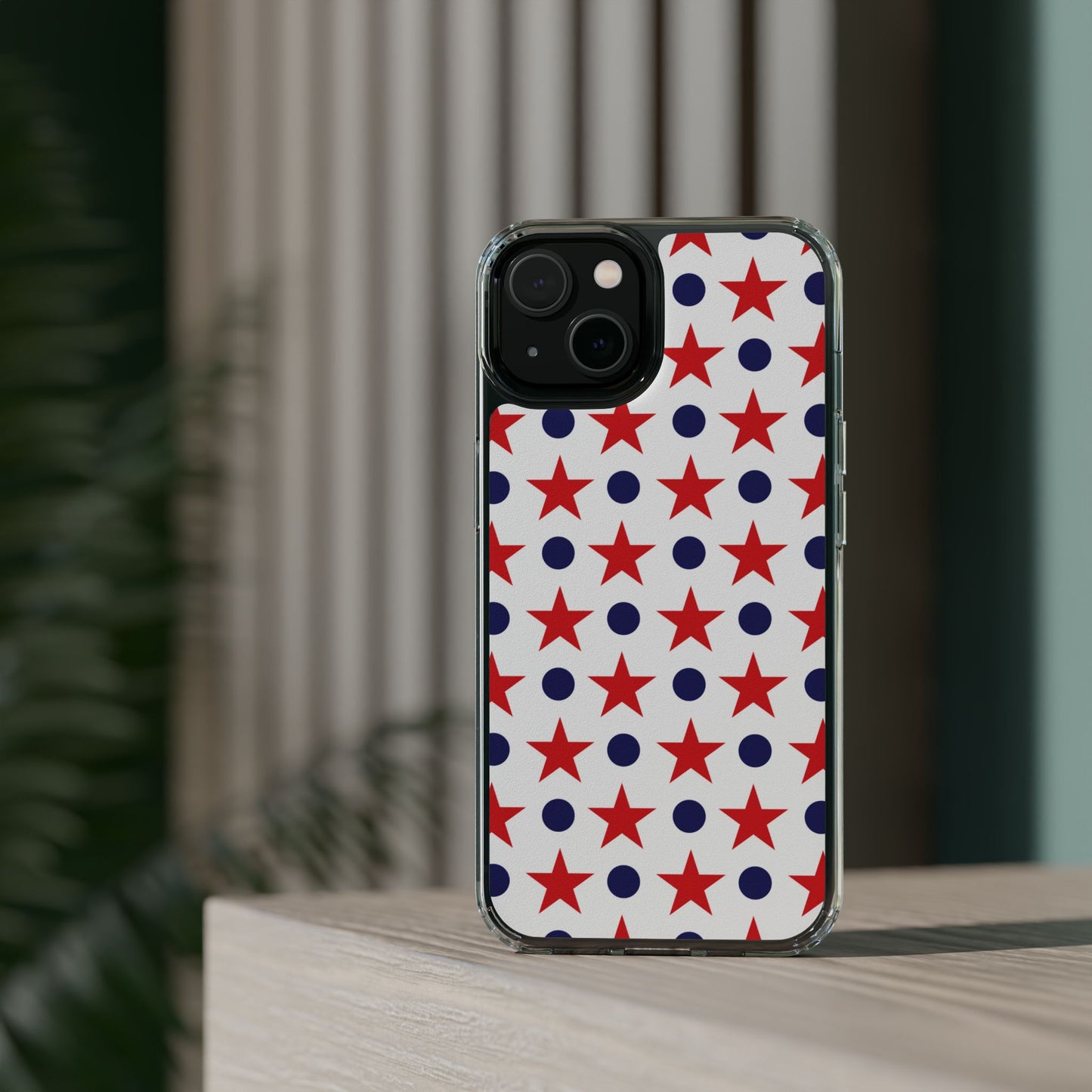 Patriotic Stars and Dots Phone Case