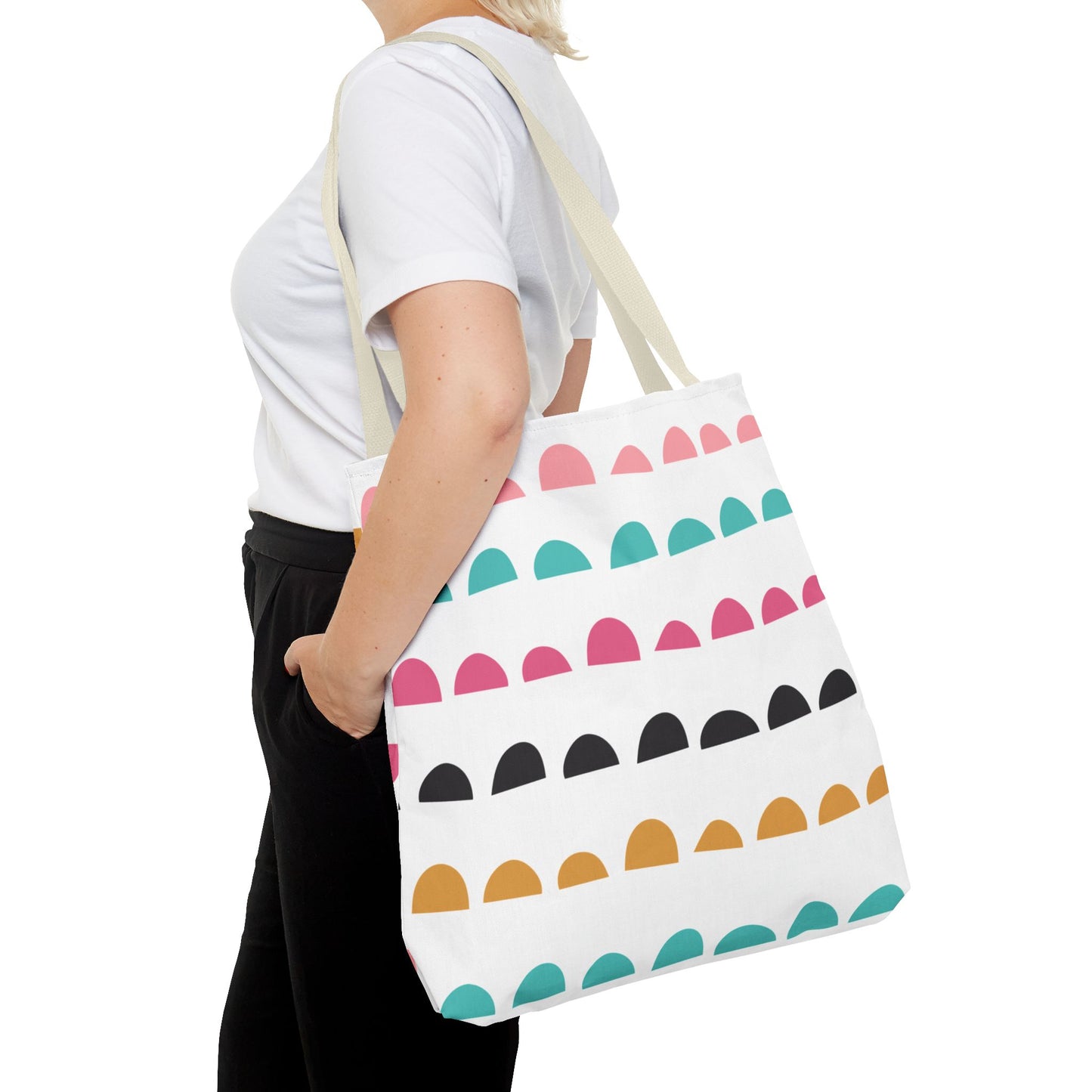 Colorful Arched Dots Tote Bag