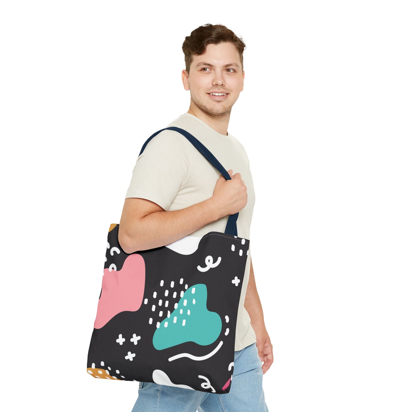 Modern Abstract Shapes Tote Bag